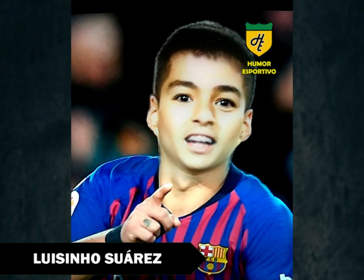 Filtro de bebê do Snapchat - Suárez