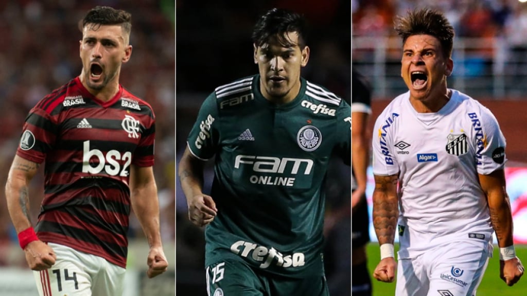 Montagem - Arrascaeta, Gómez e Soteldo