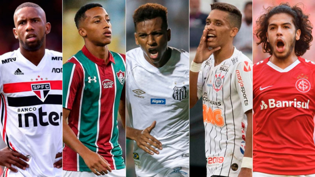 Montagem - Toró, João Pedro, Rodrygo, Pedrinho e Nonato