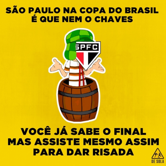 São Paulo é zoado após eliminação da Copa do Brasil para o Bahia