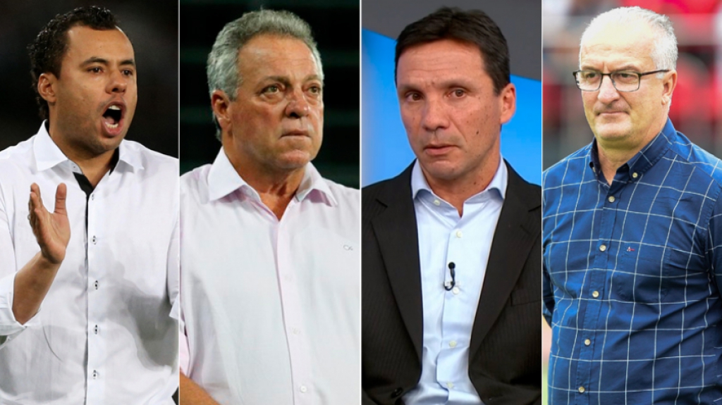 Montagem - Abel Braga, Zé Ricardo, Jair Ventura e Dorival Jr.