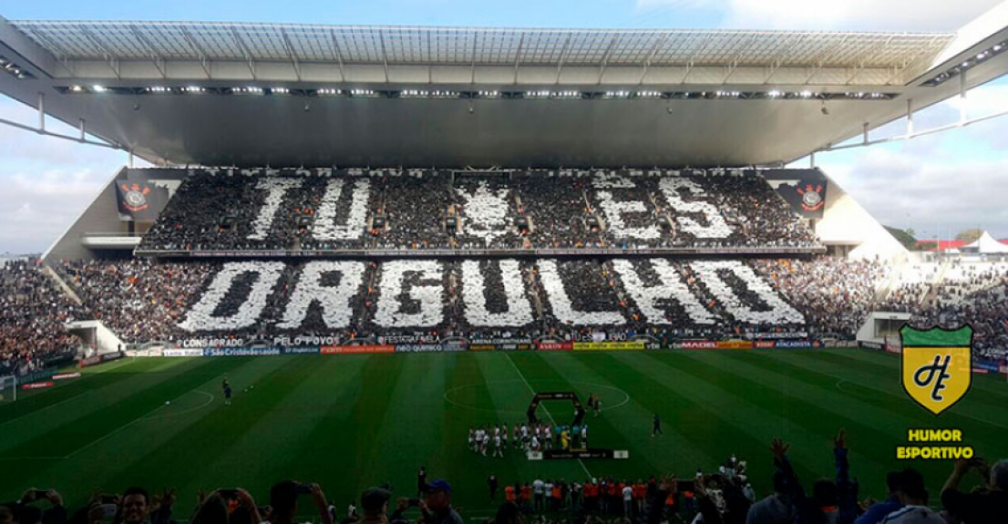 Mosaico do Corinthians: 'Tu és orgulho' - Corinthians x Santos (23/04/2017)