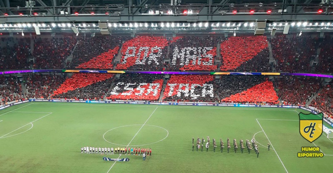 Mosaico do Atlhetico Paranense: 'Por mais essa taça' - Athletico x River Plate (22/05/2019)