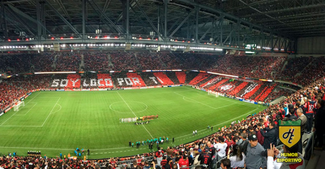 Mosaico do Athletico Paranense: 'Soy loco por ti' - Athletico-PR x Flamengo (26/04/2017)