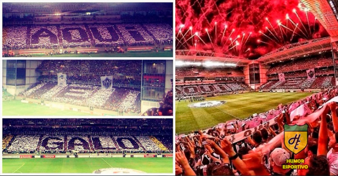 Mosaico do Atlético-MG: 'Aqui é Galo' - Atlético-MG x Independiente Del Valle (24/02/2016)