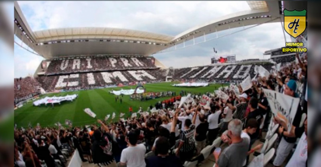 Mosaico do Corinthians: 'Vai pra cima, Timão' - Corinthians x São Paulo (21/04/2019)