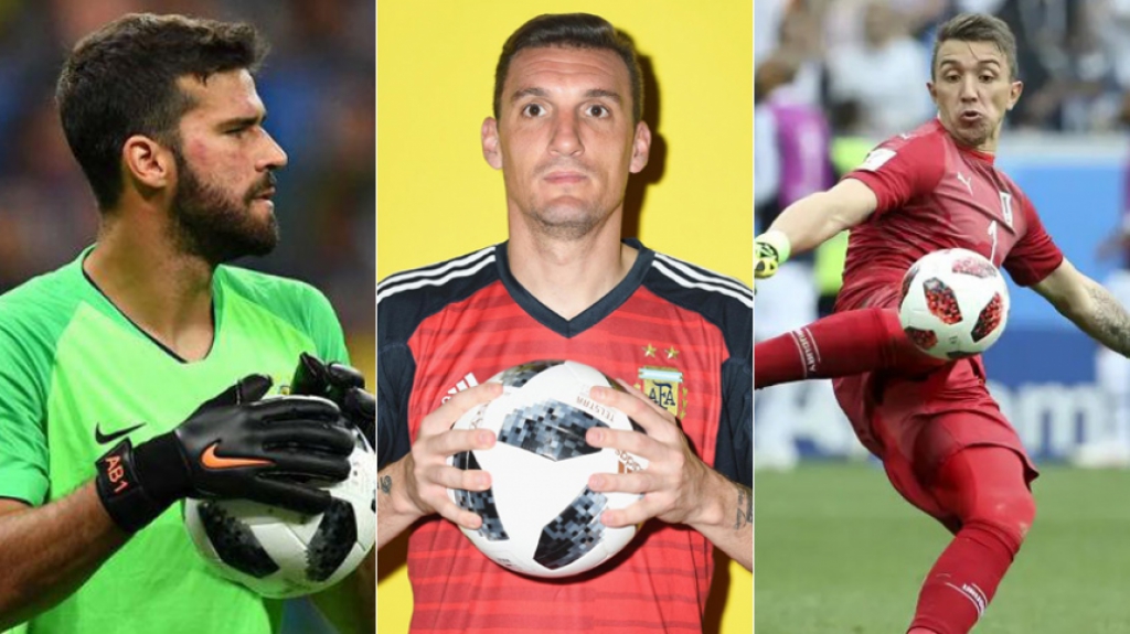 Montagem Alisson, Armani e Muslera