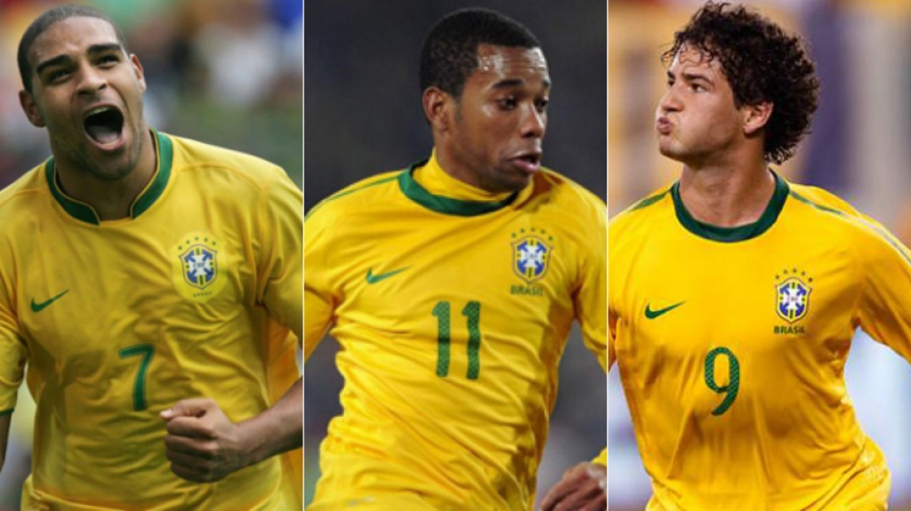 Montagem - Adriano, Robinho e Pato