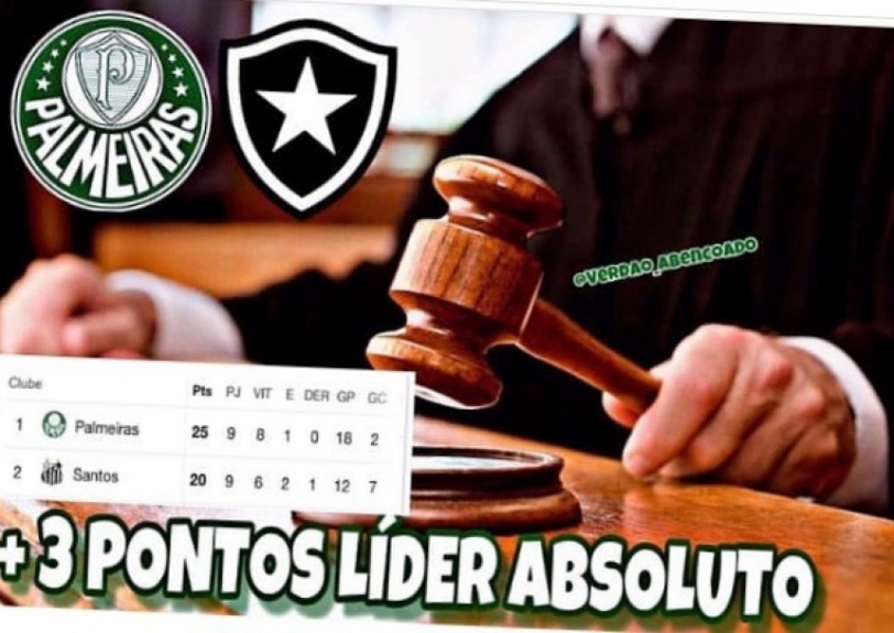 Vitória no STJD inspira memes da torcida do Palmeiras