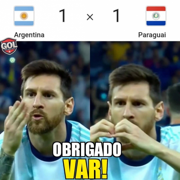 Copa América: os memes de Argentina 1 x 1 Paraguai