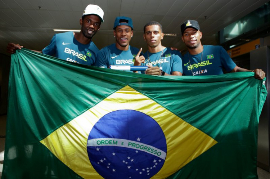 Equipe campeã mundial do revezamento 4 x 100 metros também defenderá o Brasil no Pan de Lima (Crédito: Wagner Carmo/CBAt)