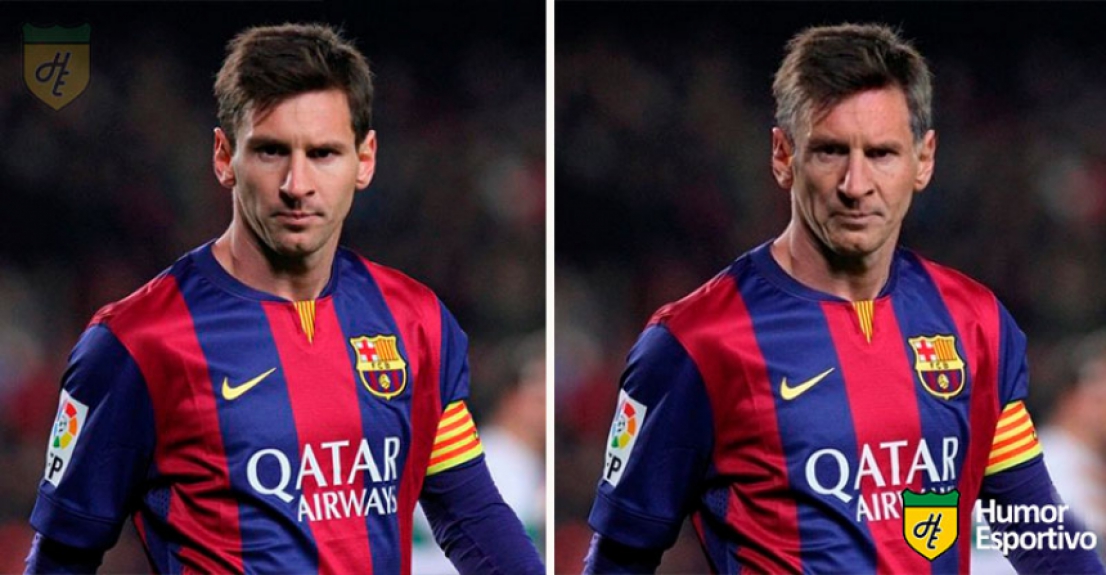 Jogadores com filtro de idoso: Messi