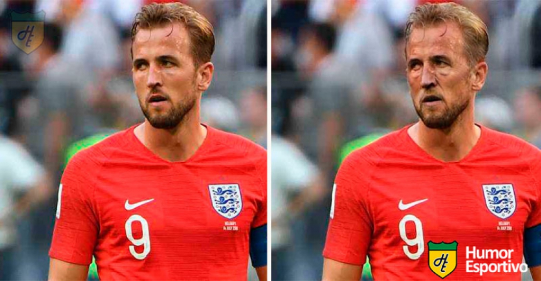 Jogadores com filtro de idoso: Harry Kane