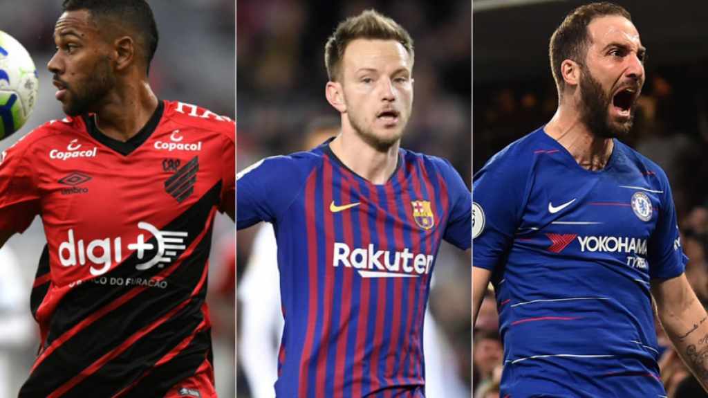 Montagem - Renan Lodi, Rakitic e Higuaín