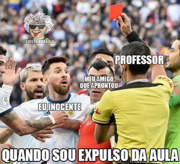Copa América: Messi é expulso contra o Chile e vira meme