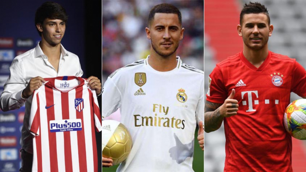 Montagem - João Félix, Hazard e Lucas Hernández