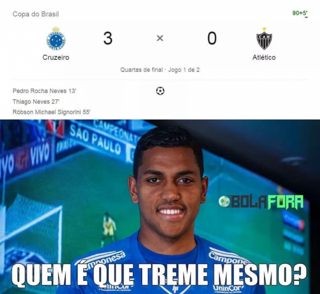 Copa do Brasil: os memes de Cruzeiro 3 x 0 Atlético-MG