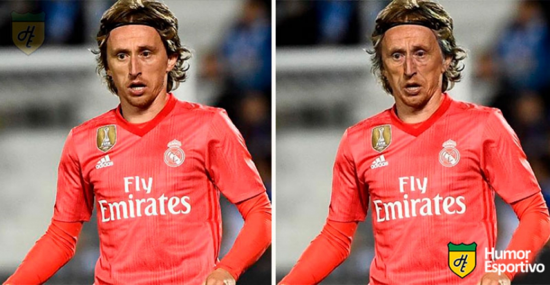 Jogadores com filtro de idoso: Modric