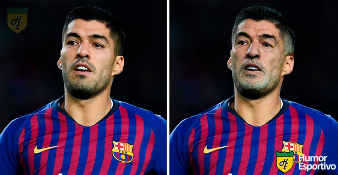 Jogadores com filtro de idoso: Suárez