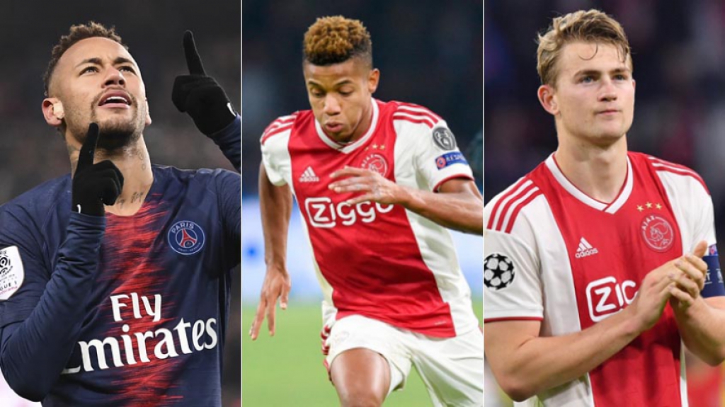 Neymar, David Neres, De Ligt