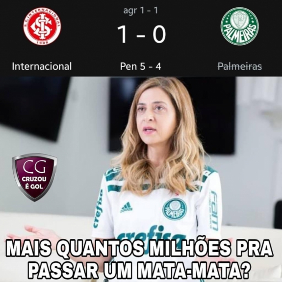 Copa do Brasil: eliminado pelo Internacional, Palmeiras sofre com os memes