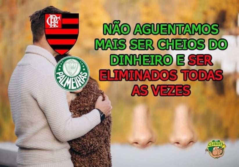 MEMES: o adeus de Palmeiras e Flamengo na Copa do Brasil