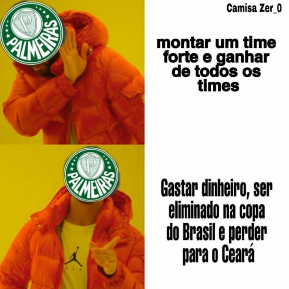Palmeiras é derrotado pelo Ceará e vira piada na web