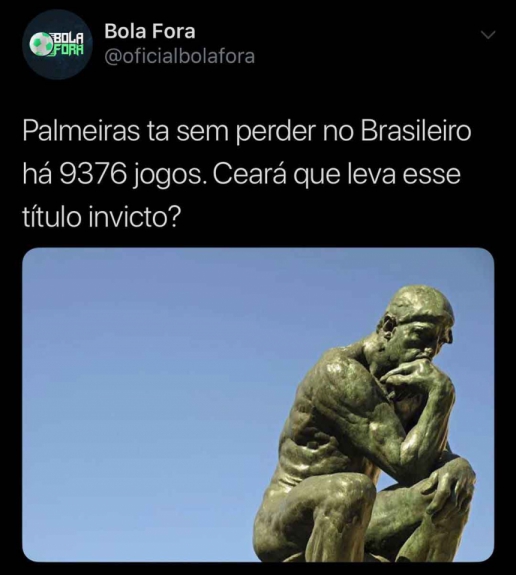 Palmeiras é derrotado pelo Ceará e vira piada na web