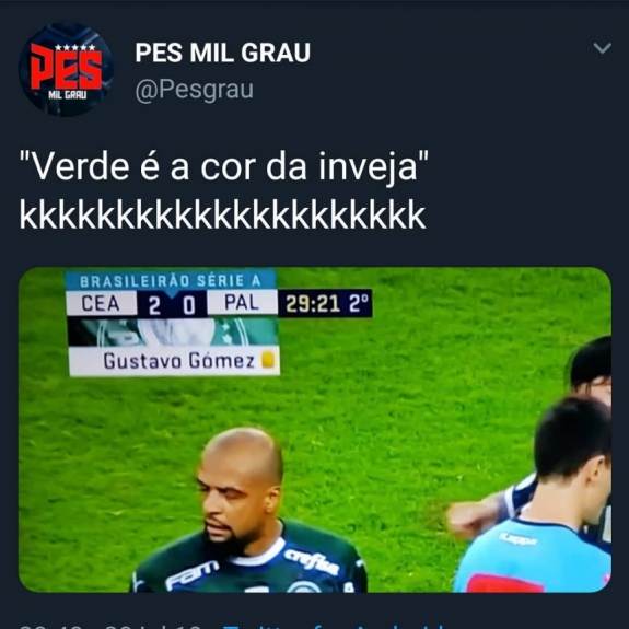 Palmeiras é derrotado pelo Ceará e vira piada na web
