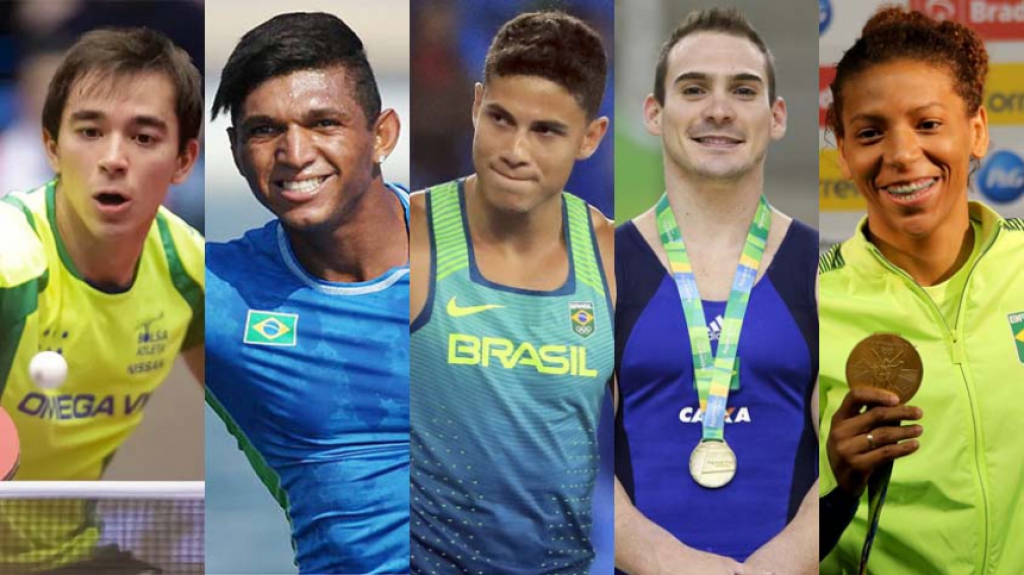 Montagem - Brasileiros no Pan