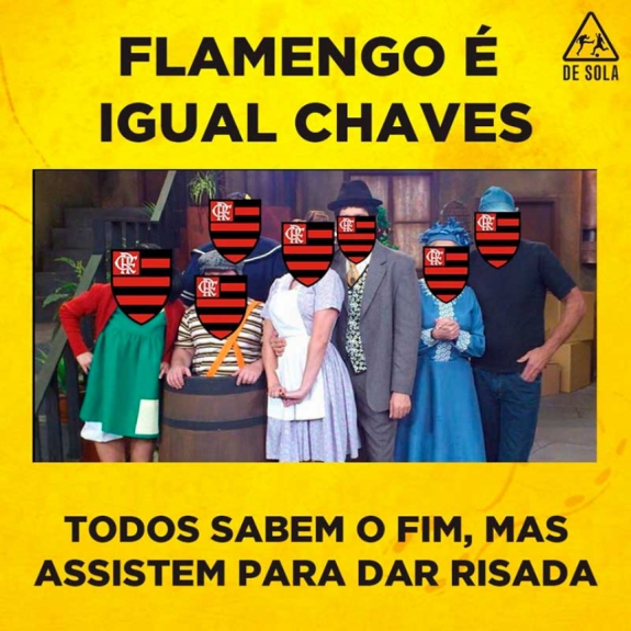 Flamengo vira piada após derrota pela Libertadores