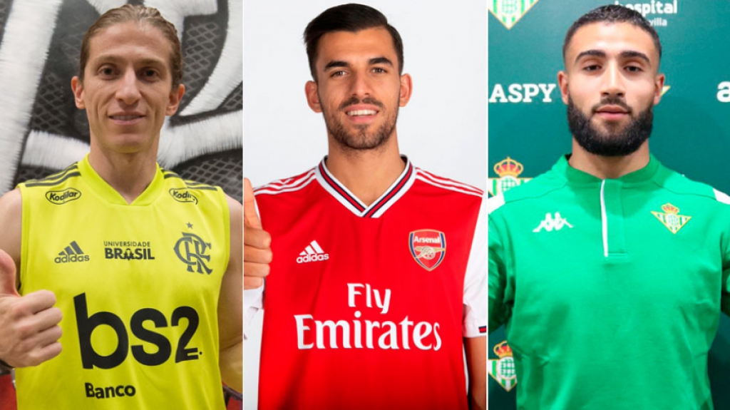 Montagem - Filipe Luis, Ceballos e Fekir