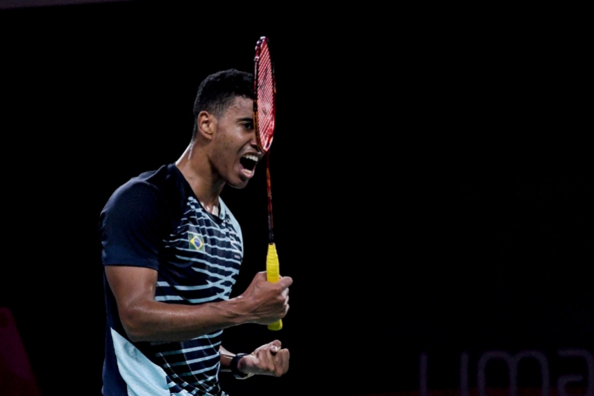 Ygor Coelho vence e está na final do badminton no Pan