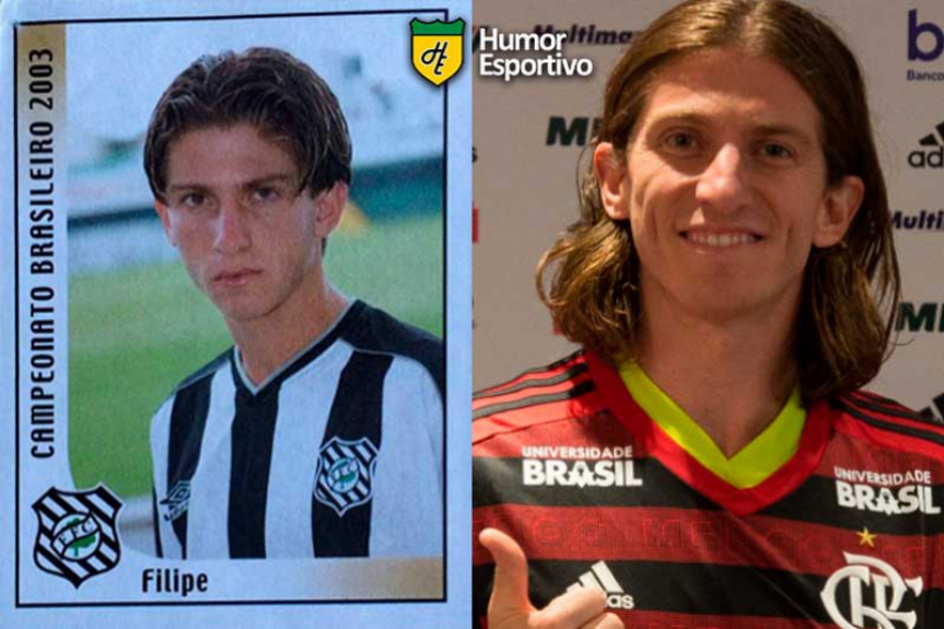 Filipe Luís em 2003 pelo Figueirense. Esse ano volta ao Brasileirão pelo Flamengo