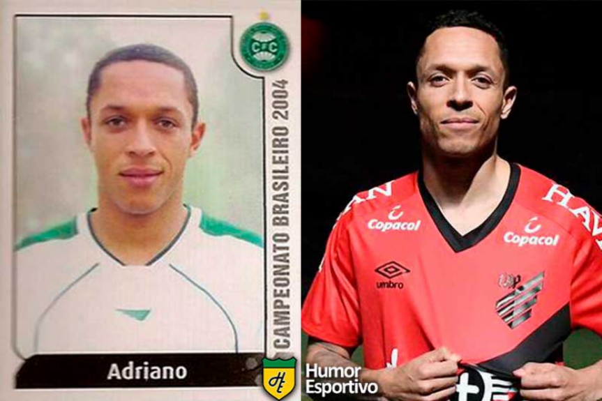 Adriano em 2004 pelo Coritiba. Esse ano volta ao Brasileirão pelo Athletico Paranaense