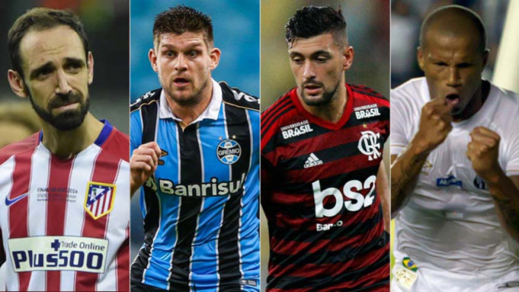 Montagem - Juanfran, Kannemann, Arrascaeta e Sanchez