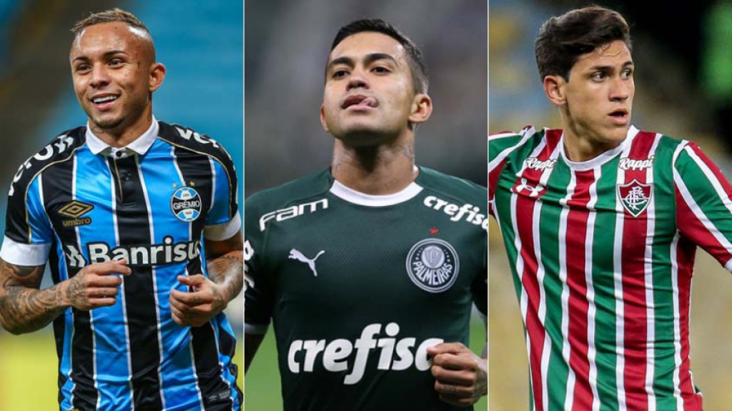 Montagem - Everton, Dudu e Pedro