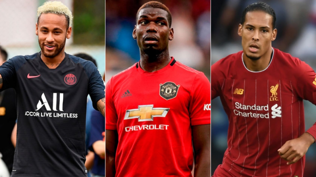 Montagem - Neymar, Pogba e De Van Dijk