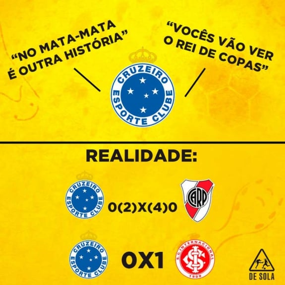 Copa do Brasil: os memes de Cruzeiro 0 x 1 Internacional