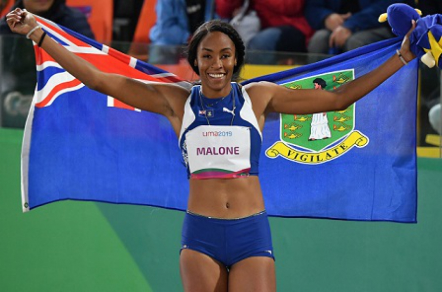 Chantel Malone salto em distância
