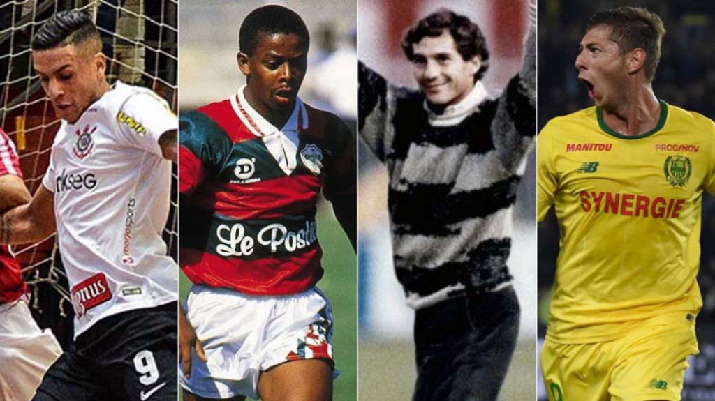 Montagem Douglas, Dener, Ayrton e Emiliano
