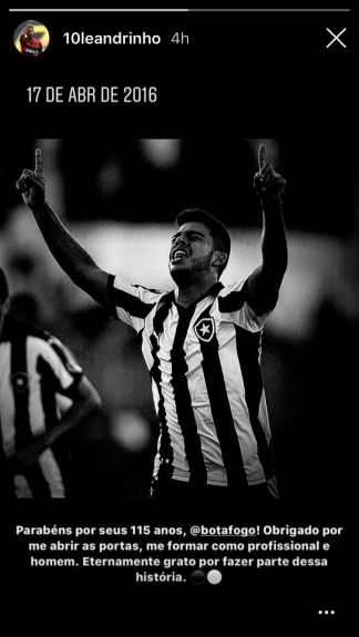 Leandrinho - Botafogo - Aniversário