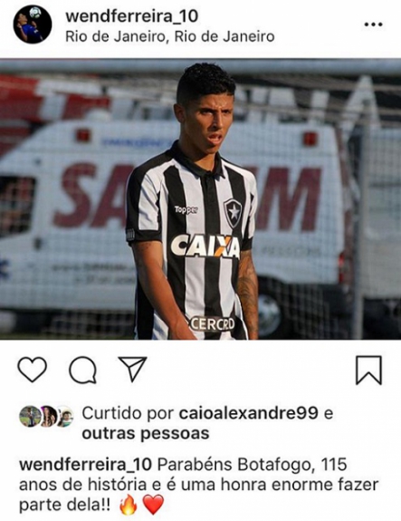 Wenderson - Botafogo - Aniversário