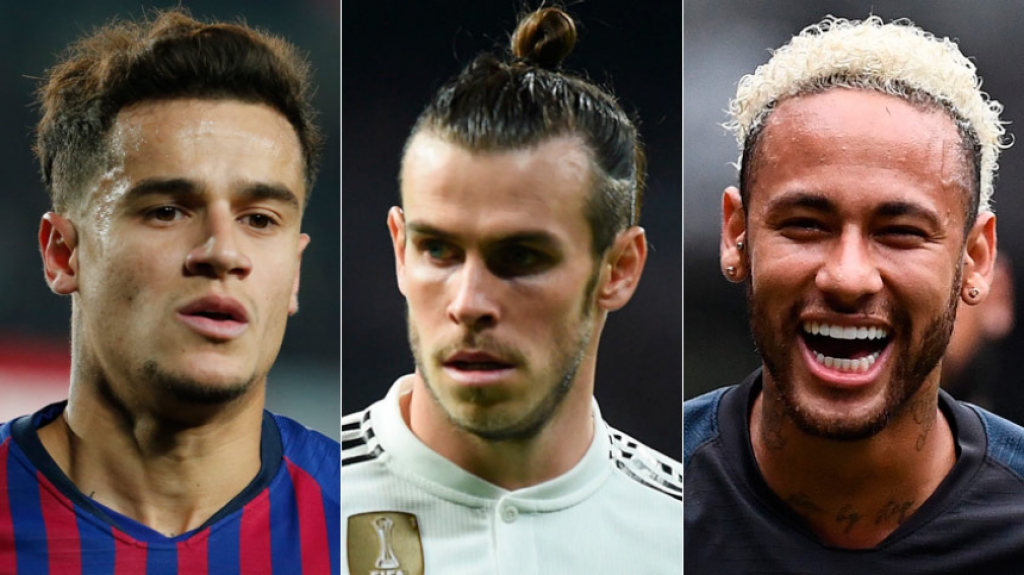 Montagem - Coutinho, Bale e Neymar
