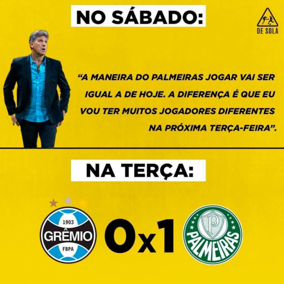 Libertadores: os memes de Grêmio 0 x 1 Palmeiras