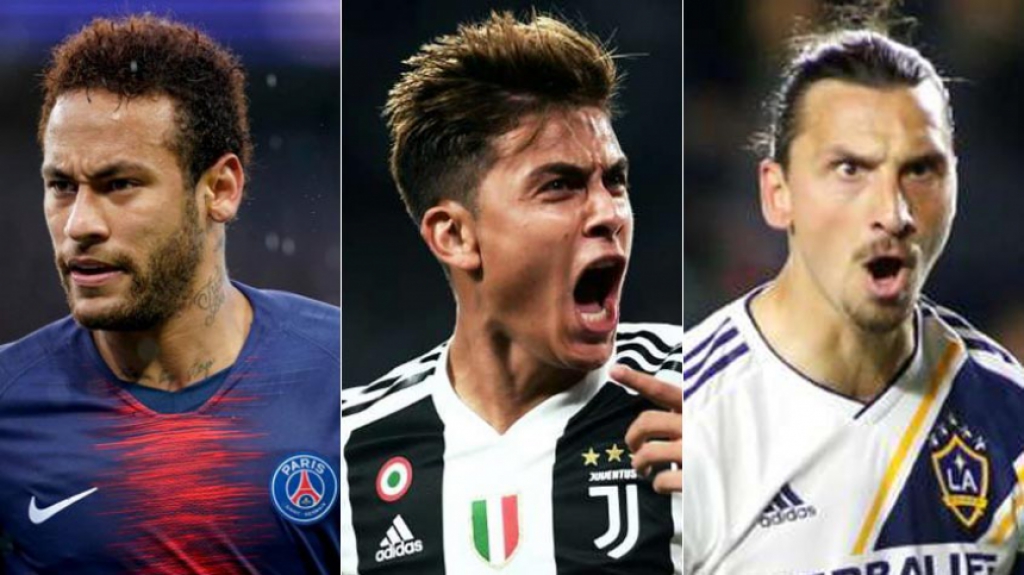Montagem - Neymar, Dybala e Ibrahimovic