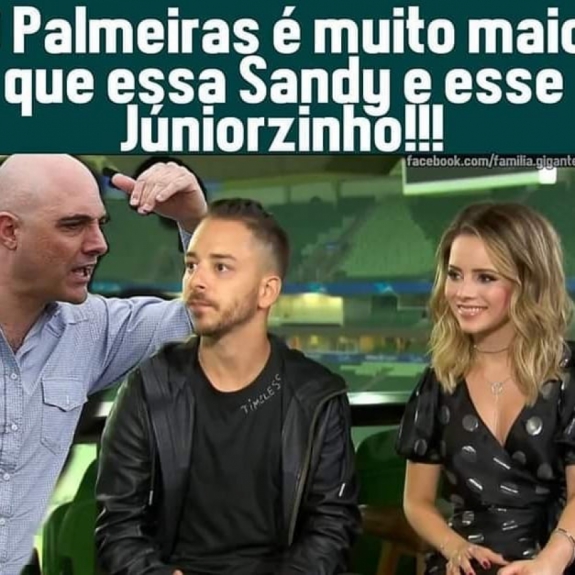 Show de Sandy & Júnior gera piadas após eliminação do Palmeiras