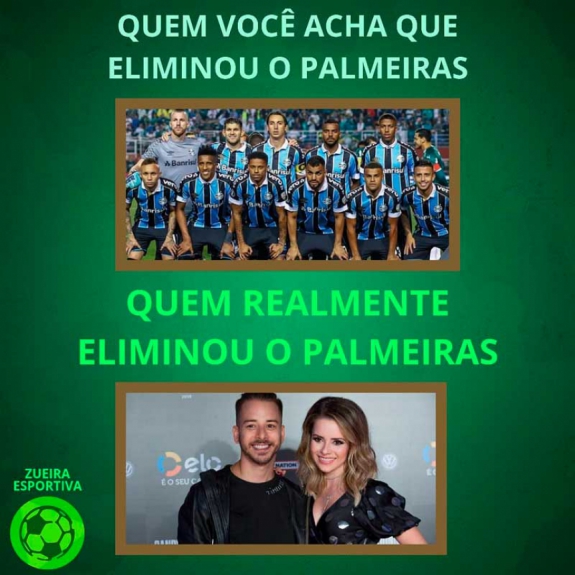 Show de Sandy & Júnior gera piadas após eliminação do Palmeiras