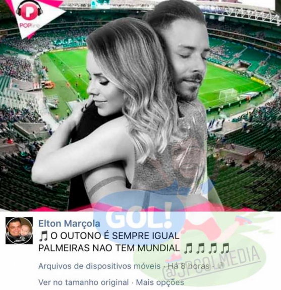 Show de Sandy & Júnior gera piadas após eliminação do Palmeiras
