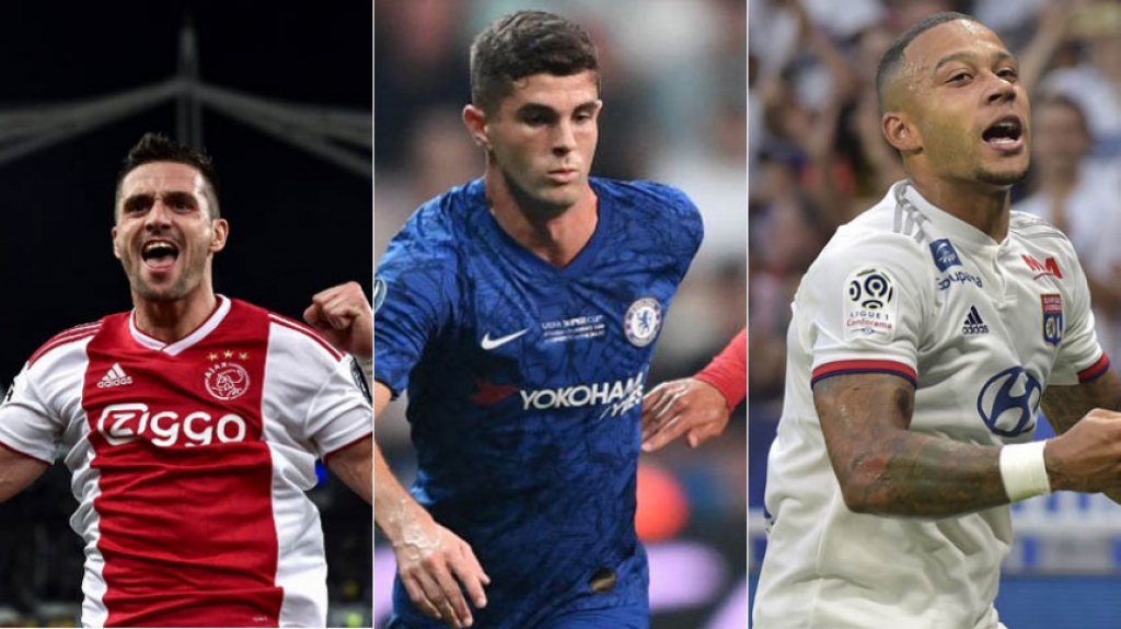 Montagem Tadic Pulisic Depay